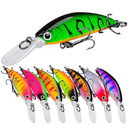 Sinking Minnow Fishing Lure 7cm 5.5g Plastic Hard Bass Bait Crank Wobblers Fishing Tackle Supplies Lureswholesale