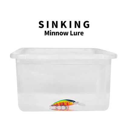 Sinking Minnow Fishing Lure 7cm 5.5g Plastic Hard Bass Bait Crank Wobblers Fishing Tackle Supplies Lureswholesale