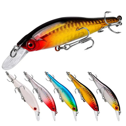 Sinking Minnow Fishing Lure 9.8cm 11.5g Pike Artificial Wobbers Hard Plastic Crank Bait With Treble Hook Lureswholesale