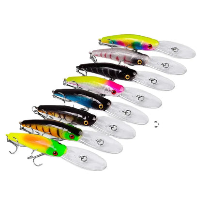 Sinking Minnow Fishing Lure with Treble Hooks 3D Eyes Freshwater Saltwater Fishing Lures Lureswholesale