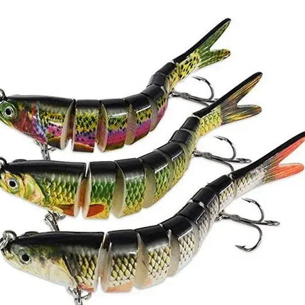 Super Flexible Action High Quality ABS Hard Plastic 8 Segments 142mm 27g Jointed Swim bait Action Multi Jointed Fishing Lures Lureswholesale