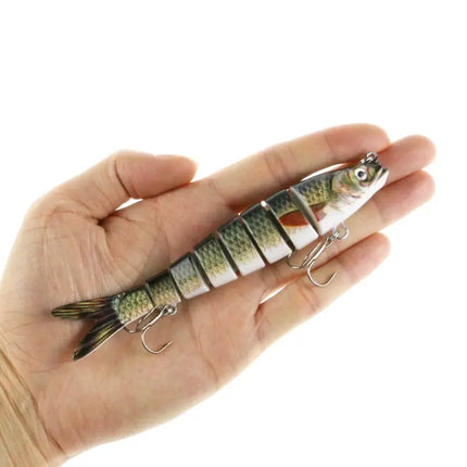 Super Flexible Action High Quality ABS Hard Plastic 8 Segments 142mm 27g Jointed Swim bait Action Multi Jointed Fishing Lures Lureswholesale