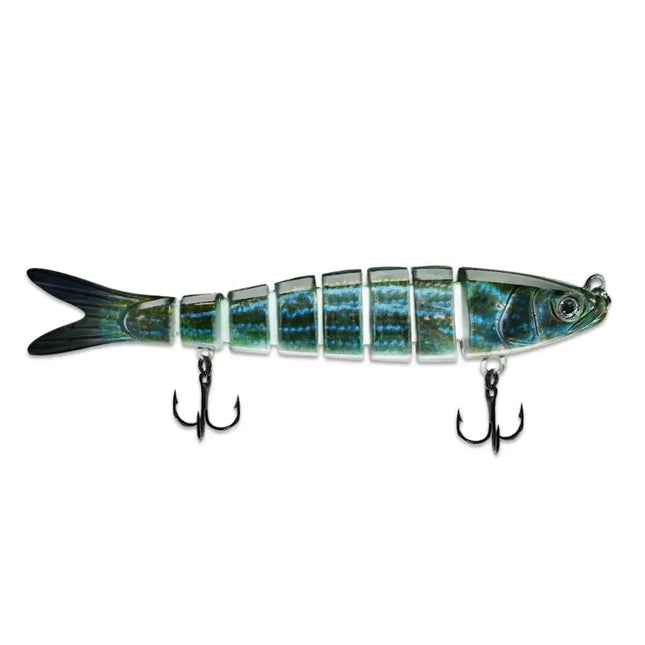 Super Flexible Action High Quality ABS Hard Plastic 8 Segments 142mm 27g Jointed Swim bait Action Multi Jointed Fishing Lures Lureswholesale