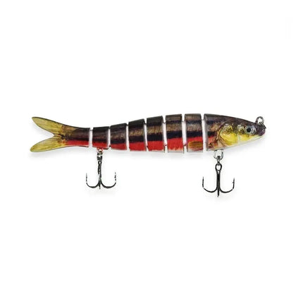 Super Flexible Action High Quality ABS Hard Plastic 8 Segments 142mm 27g Jointed Swim bait Action Multi Jointed Fishing Lures Lureswholesale