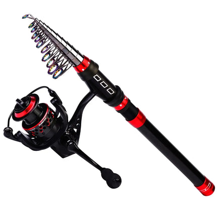 Telescopic Fishing Rod 2.1M -3.6M Portable Carp Fishing Rod Hard Carbon Fiber Sea Fishing Pole Cana de pesca Lureswholesale