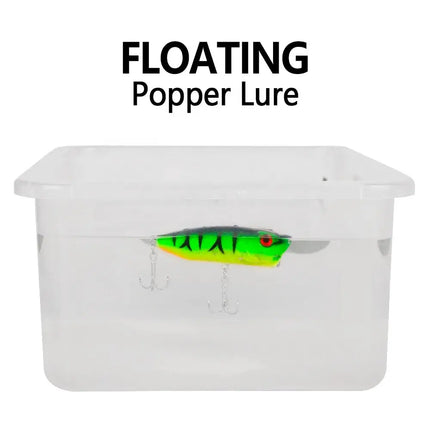 Topwater Fishing Lure 3D Life Like Eeyes Floating Bionic Artificial Hard Bait Freshwater Popper fishing lures Lureswholesale