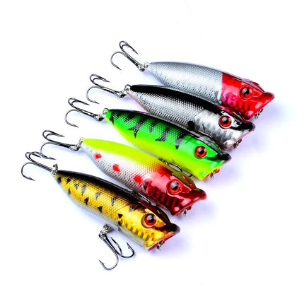 Topwater Fishing Lure 3D Life Like Eeyes Floating Bionic Artificial Hard Bait Freshwater Popper fishing lures Lureswholesale