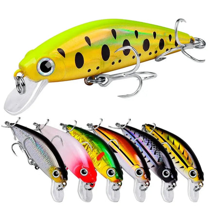 Topwater Minnow Lure 11g/3g Small Fat Plastic Crank Bait Black Fish Fishing Tackle Supplies Lureswholesale