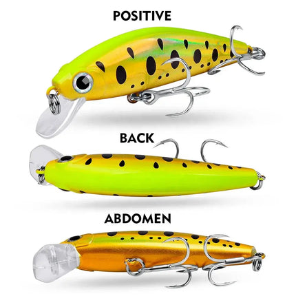 Topwater Minnow Lure 11g/3g Small Fat Plastic Crank Bait Black Fish Fishing Tackle Supplies Lureswholesale