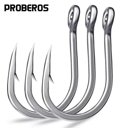 Wholesale Strong Stainless Steel Single Hook for Saltwater Fishing High-Strength Sea Jigging Feather Fishhook Big Hook Lureswholesale