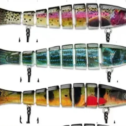 Wholesale factory direct jointed swimbait with box packaging freshwater saltwater lure kit fishing segmented lure wobbler set Lureswholesale