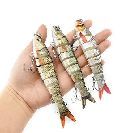 Wholesale factory direct jointed swimbait with box packaging freshwater saltwater lure kit fishing segmented lure wobbler set Lureswholesale