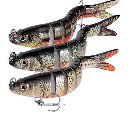 Wholesale factory direct jointed swimbait with box packaging freshwater saltwater lure kit fishing segmented lure wobbler set Lureswholesale