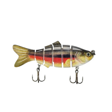 cheaper small size swim bat 4in 17g Trout lure Lifelike Artificial Plastic 6 Segment Multi Jointed Fishing Lure Lureswholesale