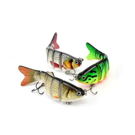 cheaper small size swim bat 4in 17g Trout lure Lifelike Artificial Plastic 6 Segment Multi Jointed Fishing Lure Lureswholesale